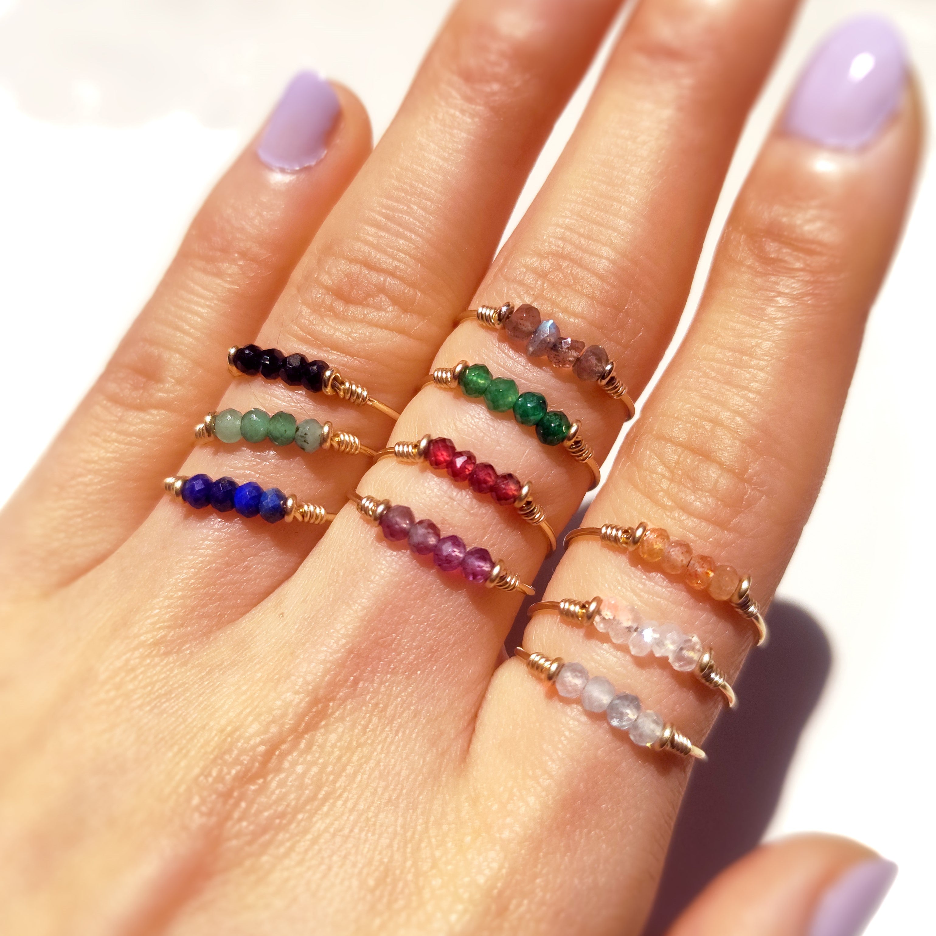 September ombre birthstone on sale ring