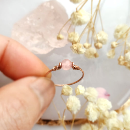 Rose Quartz Ring