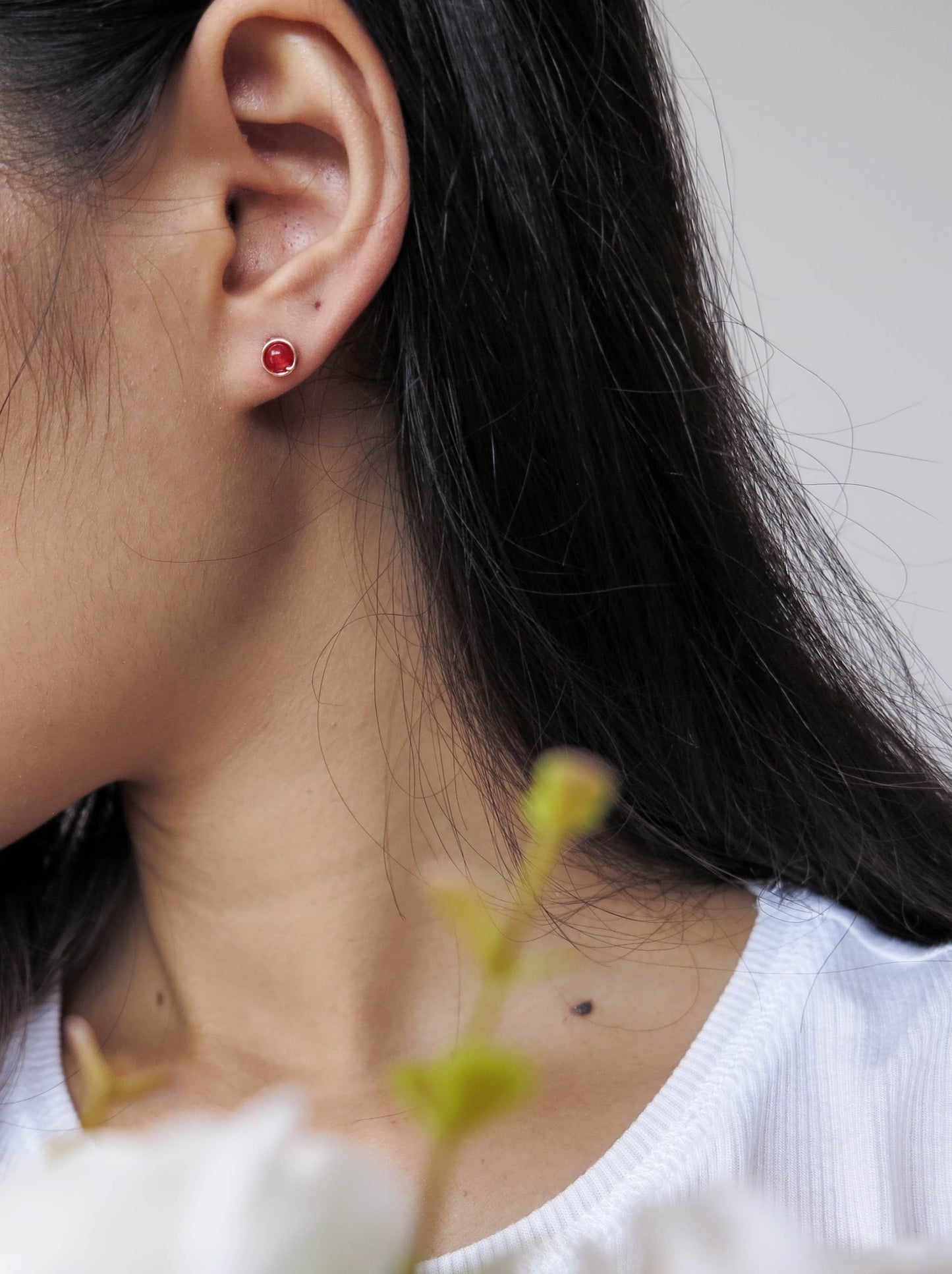 Ruby Stud Earrings