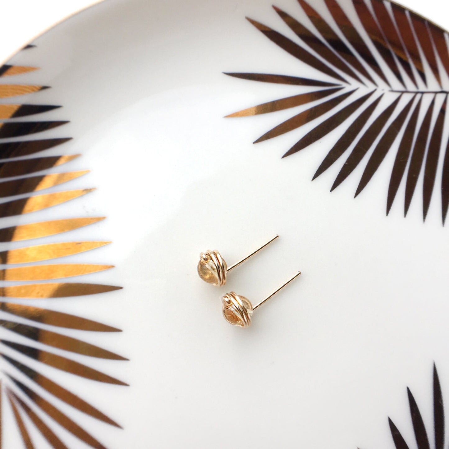 Citrine Stud Earrings