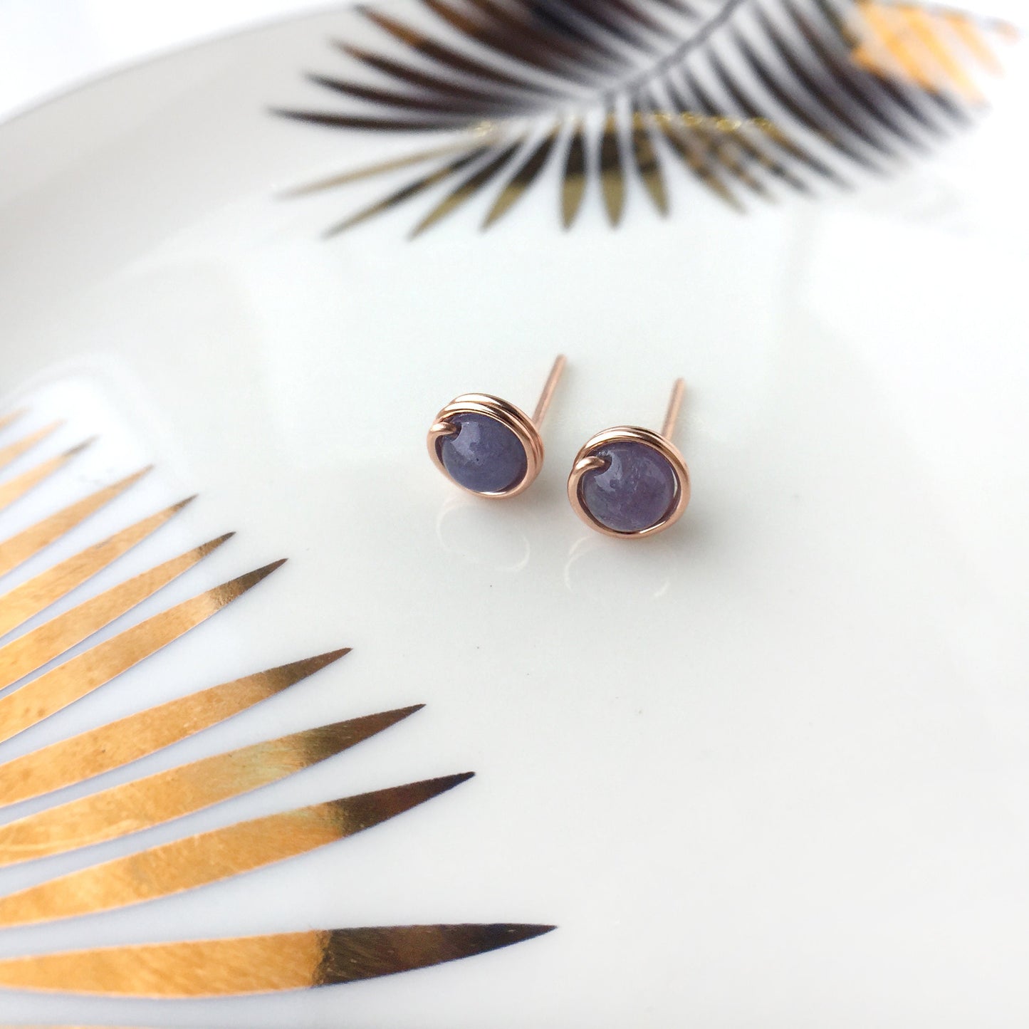 Tanzanite Stud Earrings