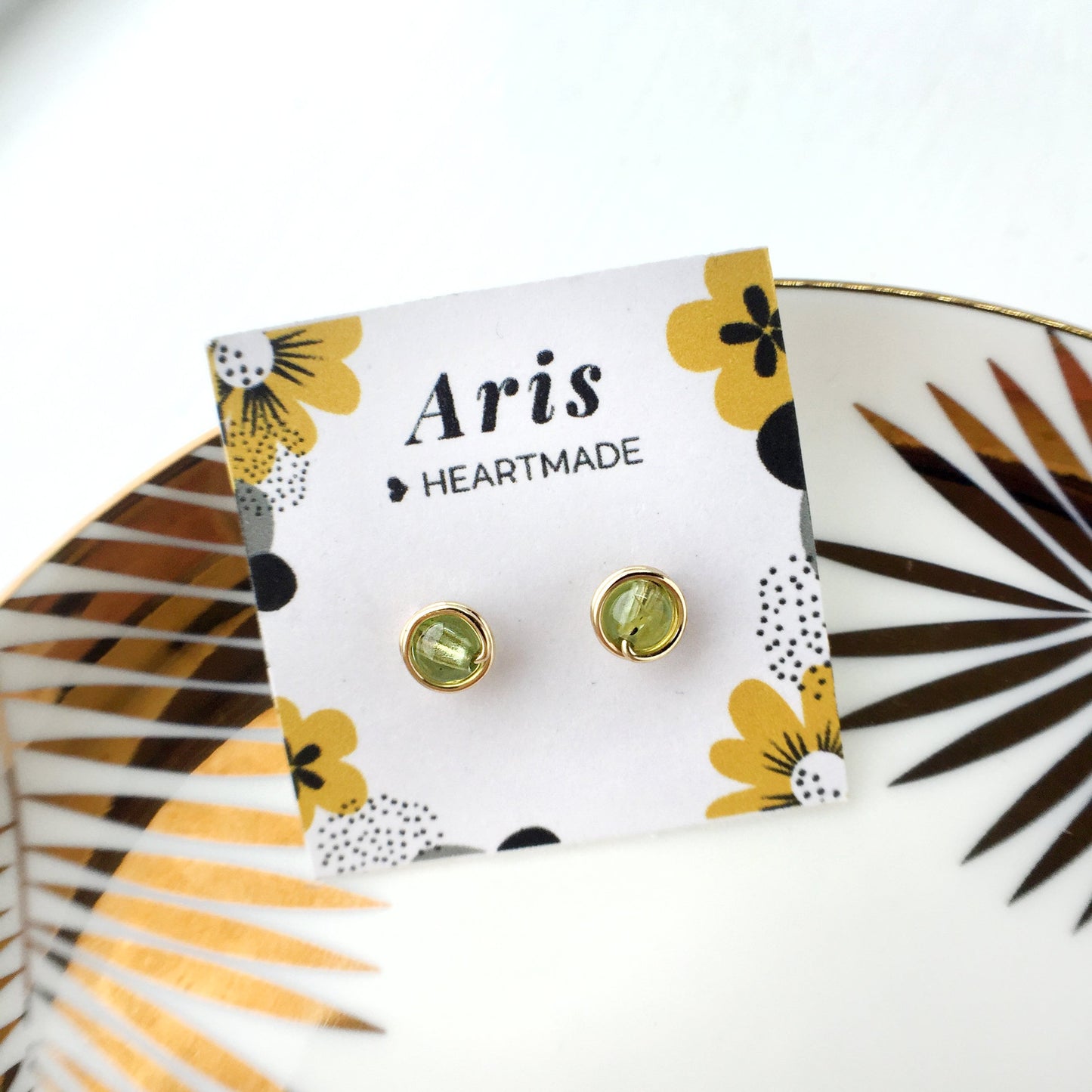 Peridot Stud Earrings