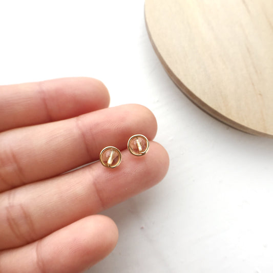 Citrine Stud Earrings