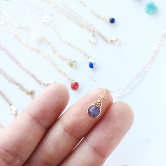 Dainty Tanzanite Necklace