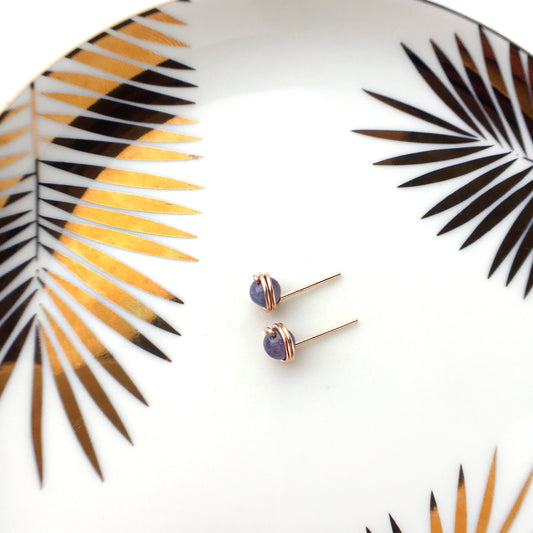 Tanzanite Stud Earrings