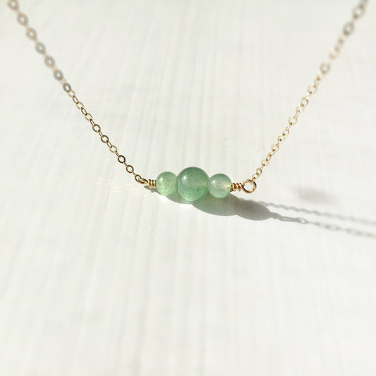 Minimalist Jade Bar Necklace