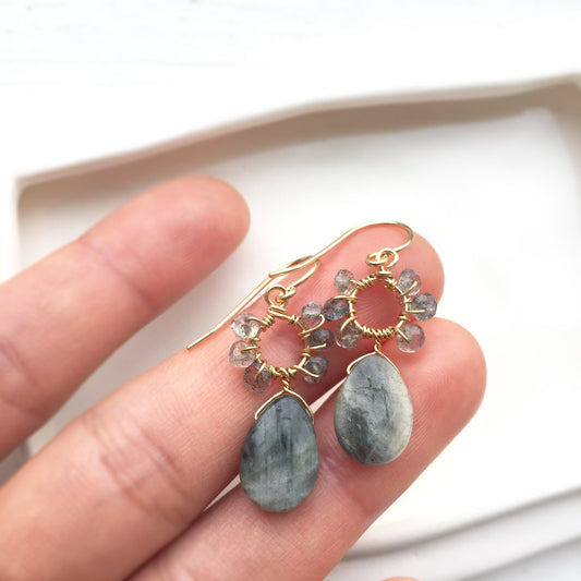 Labradorite Dangle Earrings