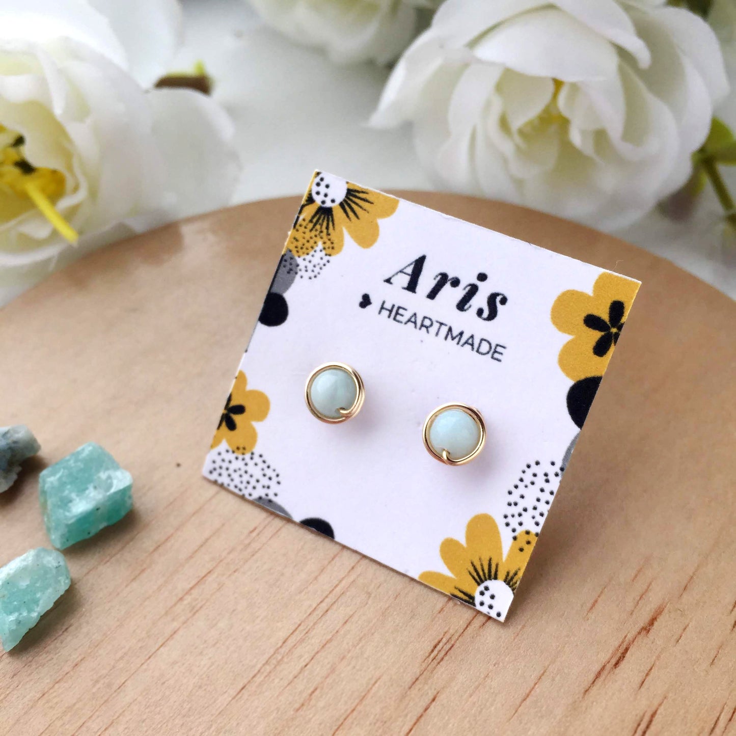 Amazonite Stud Earrings