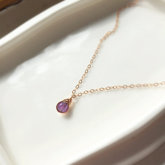 Dainty Amethyst Necklace