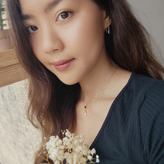 Dainty Black Tourmaline Necklace