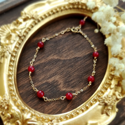 Ruby Satellite Bracelet