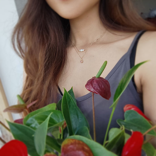 Dainty Clear Quartz Necklace