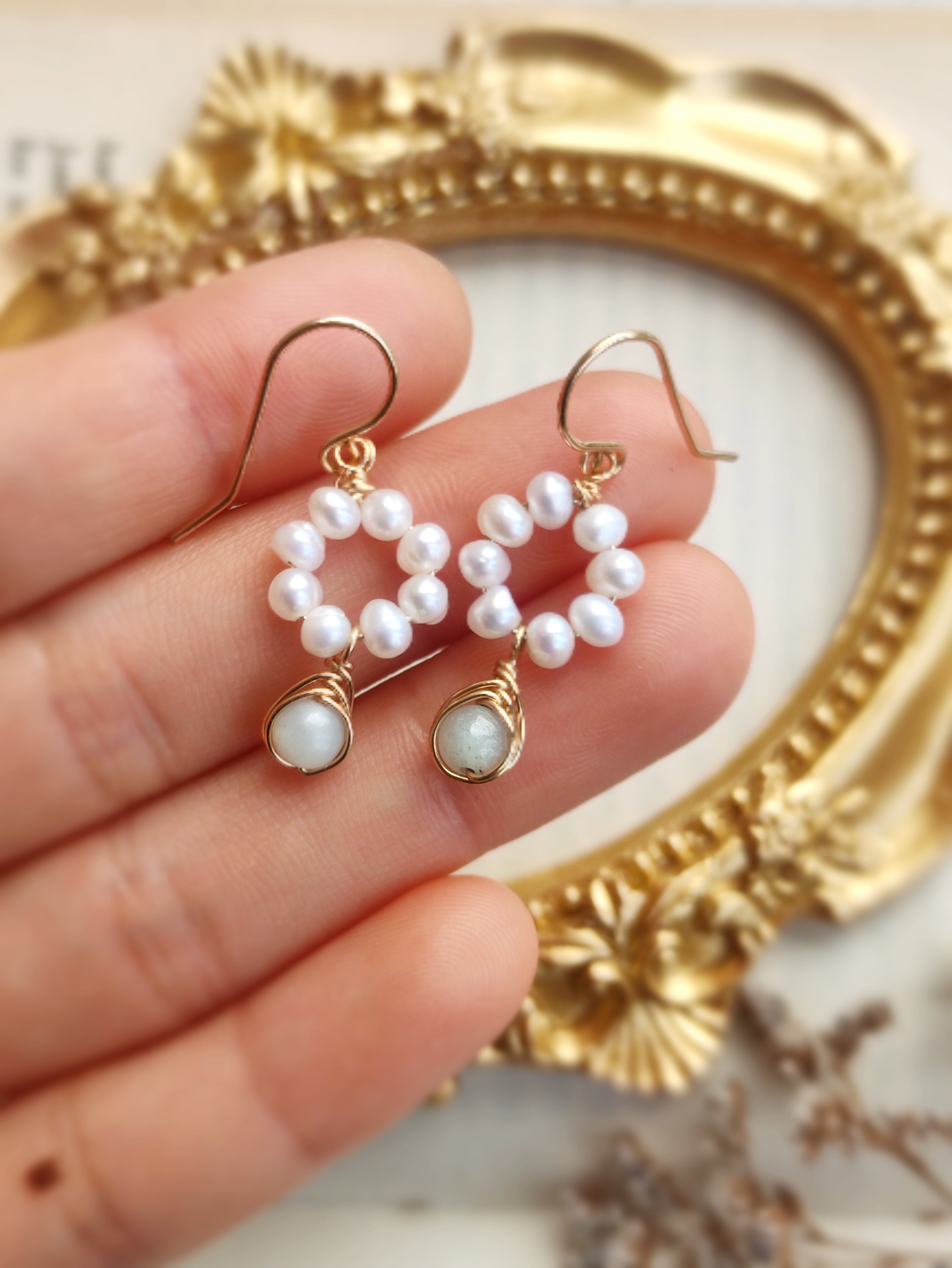 Crushed Freshwater Pearl Earrings | Kioo In Situ – Kiooinsitu