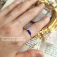 Dainty Raw Lapis Lazuli Ring