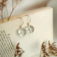 Clear Quartz Large Ball Drop Earrings in 14K Gold Filled, Crystal Sphere Dangle Earrings