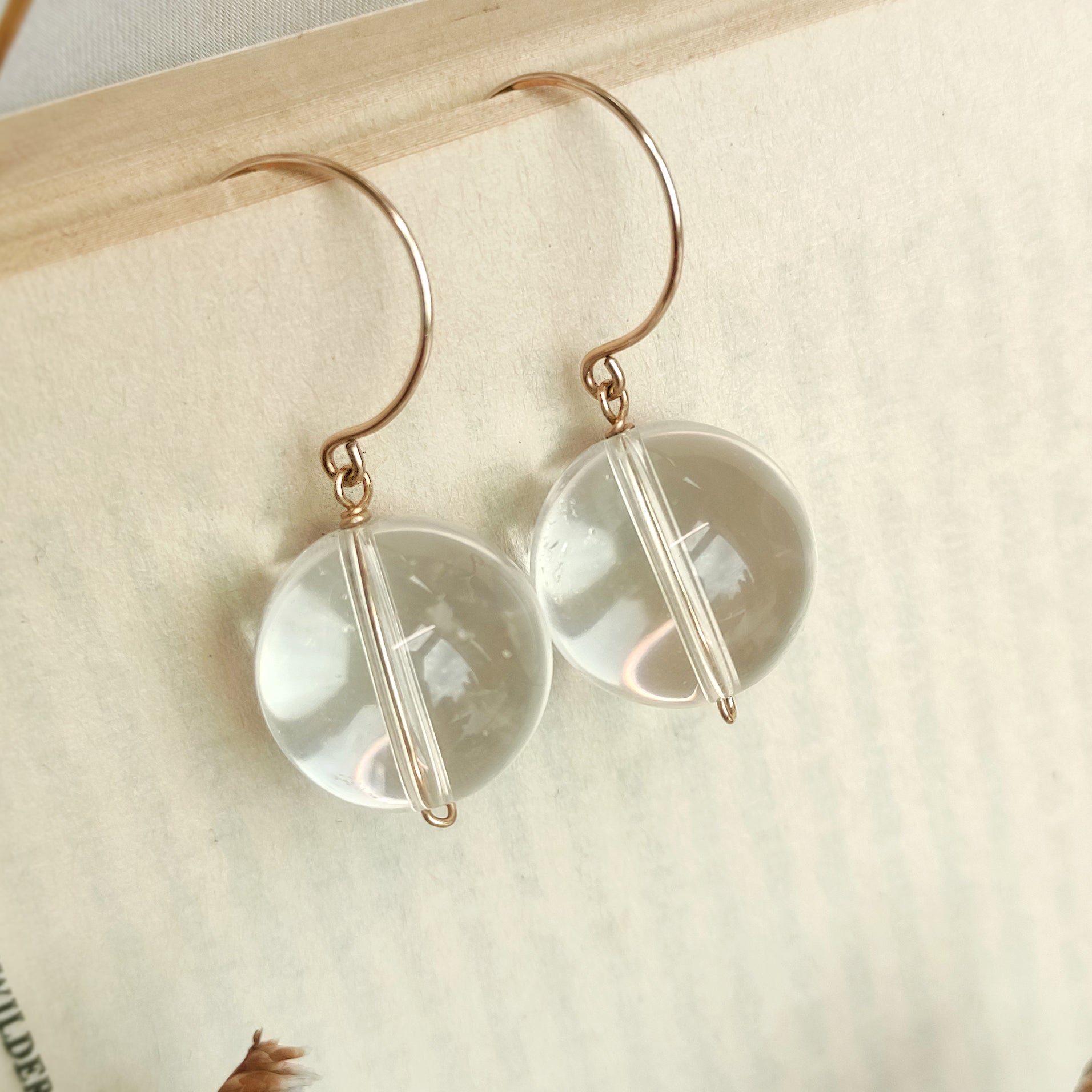 Clear ball clearance earrings