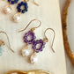 CIARA Amethyst and Pearl Dangle Earrings