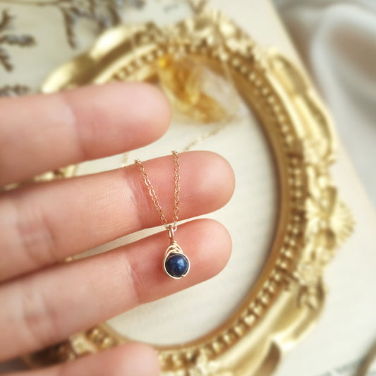 Dainty Sapphire Necklace