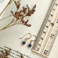 Tiny Sapphire Dangle Earrings