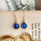 Blue Kyanite Jewelry Set, Necklace and Earrings Set (6mm stone)