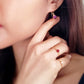 Amethyst Dangle Earrings (6mm)