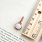Dainty Moonstone Oval Pendant in Solid Copper