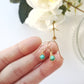 Tiny Turquoise Dangle Earrings
