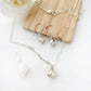 Dainty White Pearl Necklace