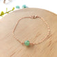 Delicate Jade Ball Chain Bracelet