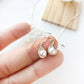 Dainty White Pearl Dangle Earrings 14K Gold Filled, Small Pearl Earrings