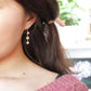 Raw Rose Quartz Dangle Earrings