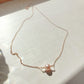 ARIA Floating Rose Gold Pearl Necklace