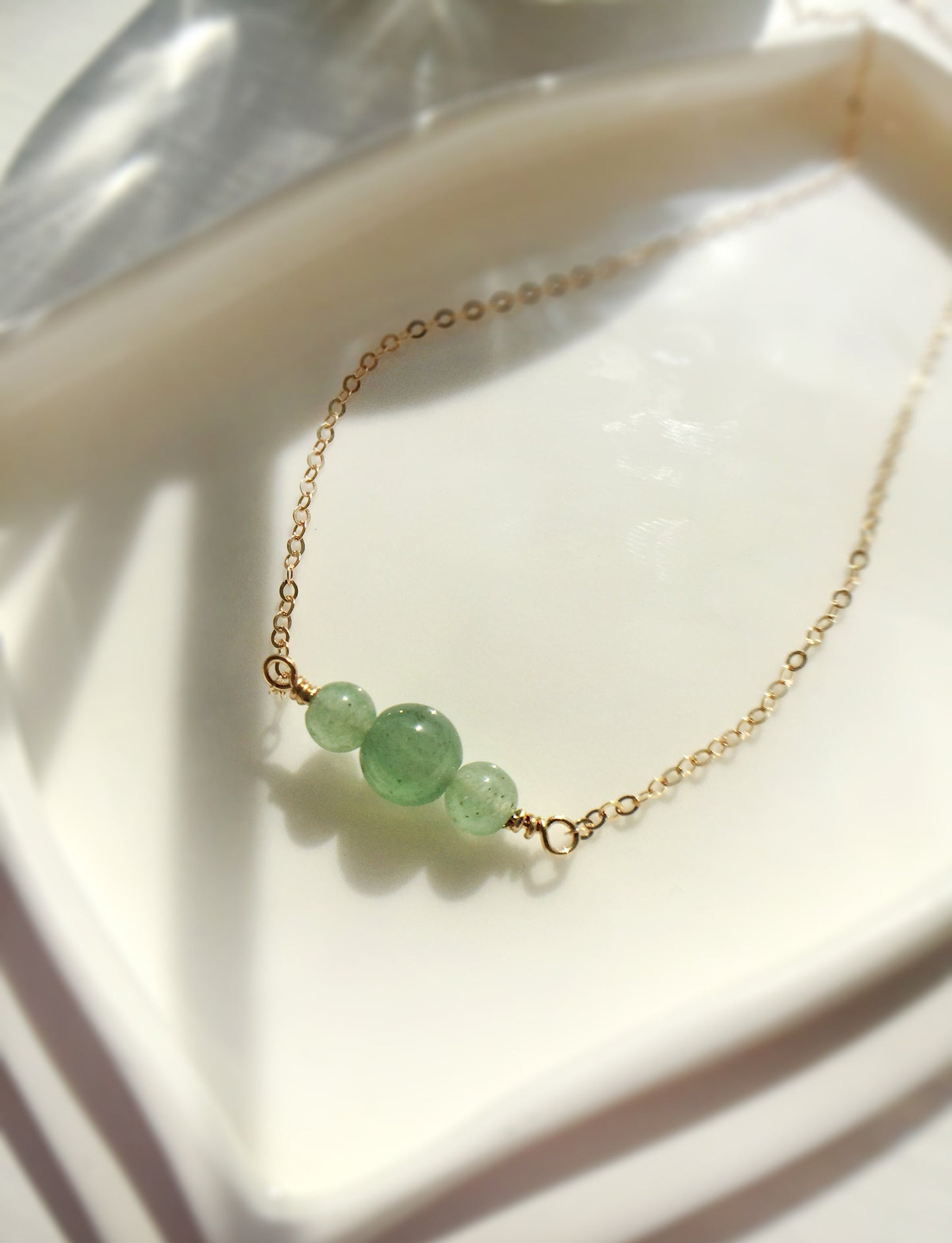 Minimalist Jade Bar Necklace