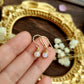 Tiny Moonstone Dangle Earrings