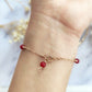 Ruby Satellite Bracelet