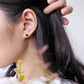Black Tourmaline Stud Earrings